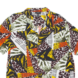 NEW LOOK Mens Shirt Orange Crazy Pattern L