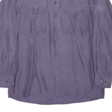 MARCEL CLAIR Mens Plain Shirt Purple Long Sleeve M