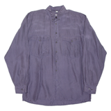 MARCEL CLAIR Mens Plain Shirt Purple Long Sleeve M