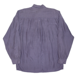 MARCEL CLAIR Mens Plain Shirt Purple Long Sleeve M