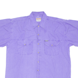 FACE TO FACE Mens Plain Shirt Purple L