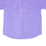 FACE TO FACE Mens Plain Shirt Purple L