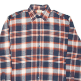 EXPLORER Mens Flannel Shirt Red Check Long Sleeve M