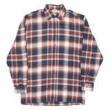 EXPLORER Mens Flannel Shirt Red Check Long Sleeve M