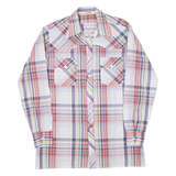 Tall Mens Shirt Blue 90s Check Long Sleeve M