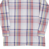Tall Mens Shirt Blue 90s Check Long Sleeve M