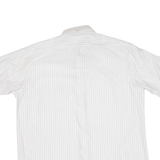 Mens Shirt White Striped L