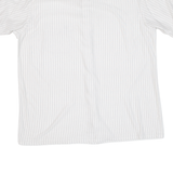 Mens Shirt White Striped L
