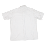 Mens Shirt White Striped L