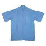 GATSBY Mens Plain Shirt Blue M
