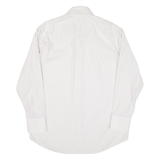 BOSS Mens Shirt White Check Long Sleeve XL