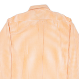 TOMMY HILFIGER Mens Shirt Orange Check Long Sleeve XL