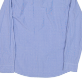 TOMMY HILFIGER Mens Shirt Blue Spotted Long Sleeve S