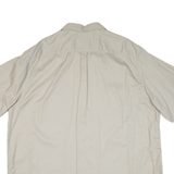 Mens Plain Shirt Beige 2XL