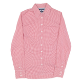 TOMMY HILFIGER Womens Shirt Red Check Long Sleeve S