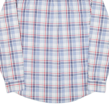 GAP Mens Shirt Blue Check Long Sleeve M