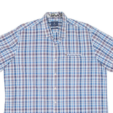 PIERRE CARDIN Mens Shirt Blue Check 2XL