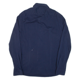 TOMMY HILFIGER Slim Fit Mens Plain Shirt Blue Long Sleeve XL