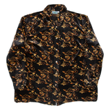 Womens Shirt Black Floral 3/4 Sleeve XL