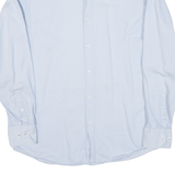 BOSS Slim Fit Mens Plain Shirt Blue Long Sleeve L