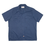 DICKIES Mens Worker Shirt Blue XL