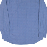 TOMMY HILFIGER Mens Shirt Blue Spotted Long Sleeve L