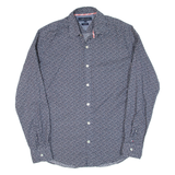 TOMMY HILFIGER Fit Mens Shirt Blue Floral Long Sleeve S