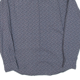 TOMMY HILFIGER Fit Mens Shirt Blue Floral Long Sleeve S