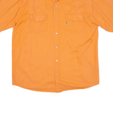 UNDERGROUND Mens Denim Shirt Orange L