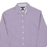 TOMMY HILFIGER Womens Shirt Purple Check Long Sleeve XS