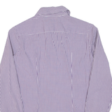 TOMMY HILFIGER Womens Shirt Purple Check Long Sleeve XS