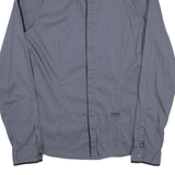 GUESS Super Slim Fit Mens Plain Shirt Grey Long Sleeve M