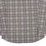POLARLIFE Mens Flannel Shirt Beige Check Long Sleeve L