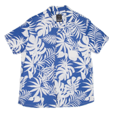 LEFTIES MAN Relaxed Fit Mens Hawaiian Shirt Blue Floral S
