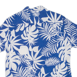 LEFTIES MAN Relaxed Fit Mens Hawaiian Shirt Blue Floral S