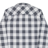 JACK WOLFSKIN Mens Shirt Grey Check Long Sleeve M