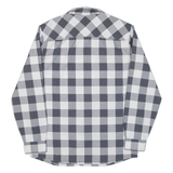 JACK WOLFSKIN Mens Shirt Grey Check Long Sleeve M