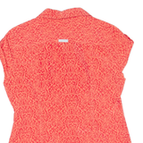 COLUMBIA Womens Shirt Pink Crazy Pattern S