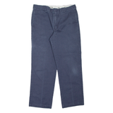 DICKIES 874 Workwear Mens Trousers Blue Regular Straight W34 L29