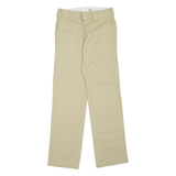 DICKIES Workwear Mens Trousers Beige Slim Straight W28 L32