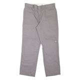 DICKIES Workwear Mens Trousers Grey Regular Straight W38 L32