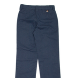 DICKIES Workwear Womens Trousers Blue Slim Straight W26 L29