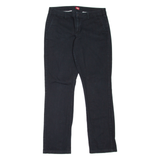 DICKIES Workwear Womens Trousers Black Slim Straight W30 L30