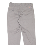 DICKIES Workwear Womens Trousers Grey Slim Tapered W32 L30