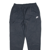 NIKE Womens Joggers Black Tapered L W34 L29
