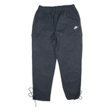 NIKE Womens Joggers Black Tapered L W34 L29