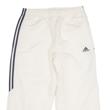 ADIDAS Womens Sweatpants Cream Straight L W34 L24