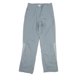 ADIDAS Mesh Lined Womens Sweatpants Grey Straight UK 12 W30 L31