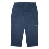DICKIES Workwear Mens Trousers Blue Relaxed Tapered W42 L30