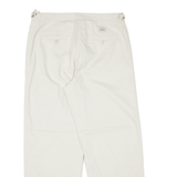 LAUREN RALPH LAUREN Womens Trousers Cream Relaxed Tapered W30 L26